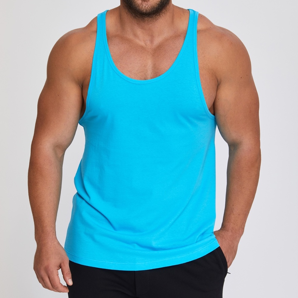 Men's tank tops. 100 % Turkish Pima cotton. Great quality. Preshrunk. Work Out.